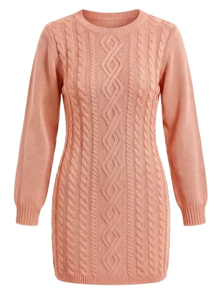 Imily Bela Rochie tricotat roz