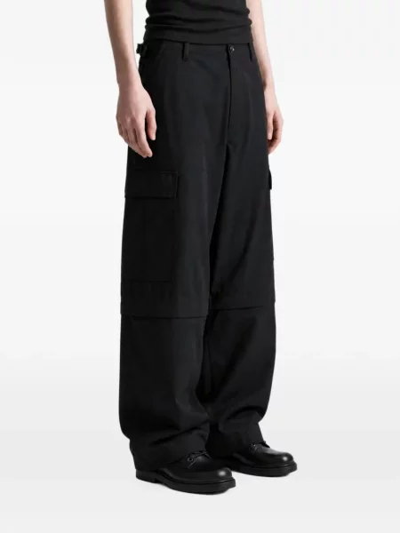 Pantaloni cargo Vowels negru