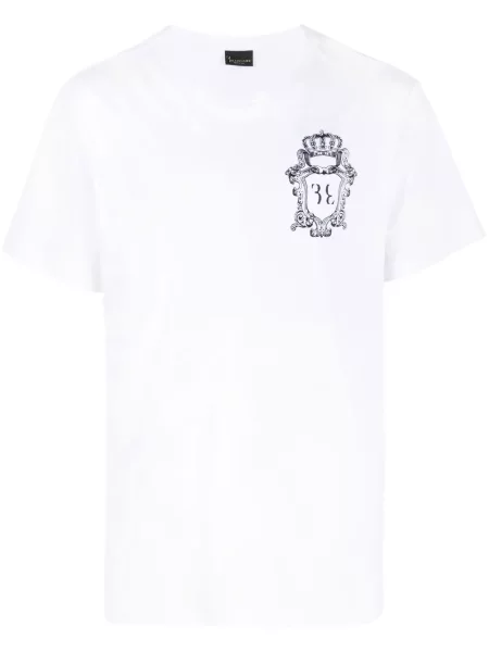 Tricou Billionaire cu broderie alb