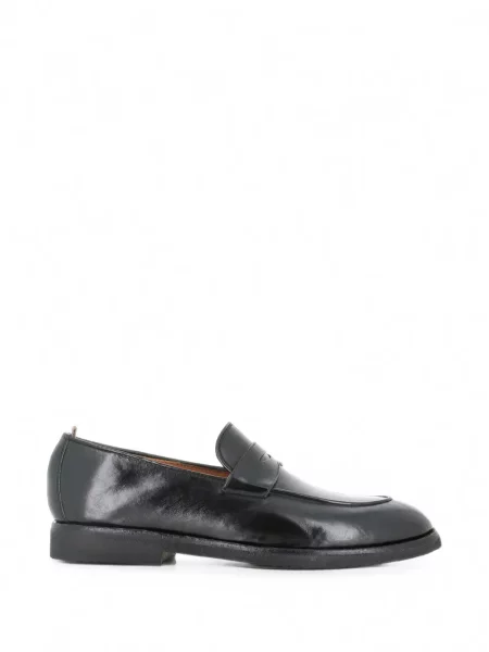 Pantofi loafer Officine Creative din piele negru