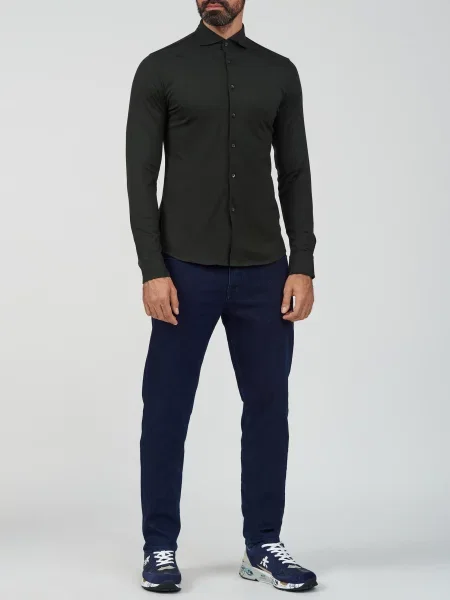 Рубашка Stefan Brandt зеленая