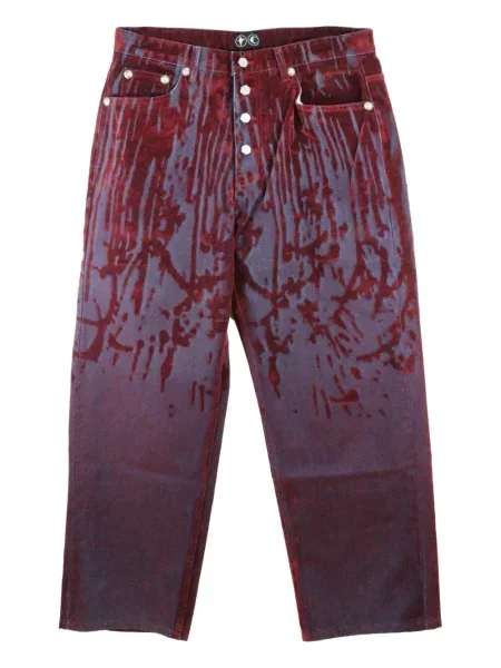 Дънки Thug Club червено