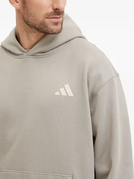 Běžecká tepláková souprava Adidas s výšivkou s tropickým vzorem šedá