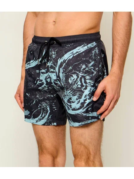 Pantaloni scurți de sport Plein Sport gri