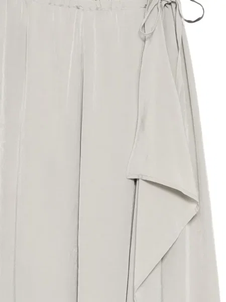 Pantaloni Y's din crep gri