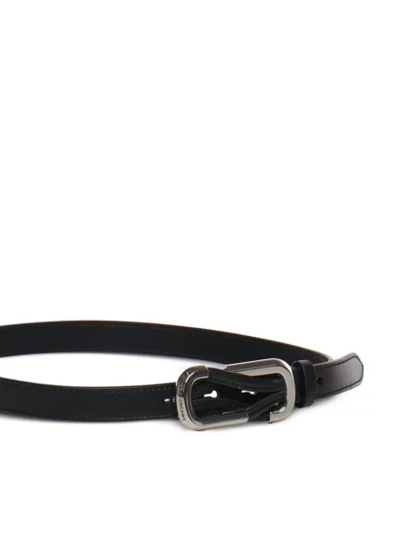 Pasek Marc Jacobs skórzany czarny