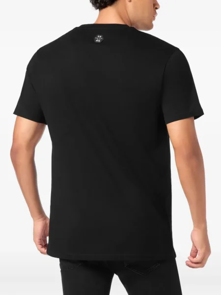 Tricou Philipp Plein de cristal teddy negru