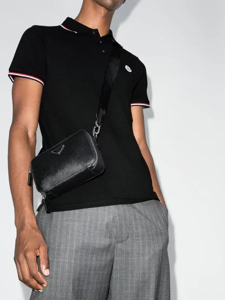 Klasikiniai polo marškinėliai Moncler juoda