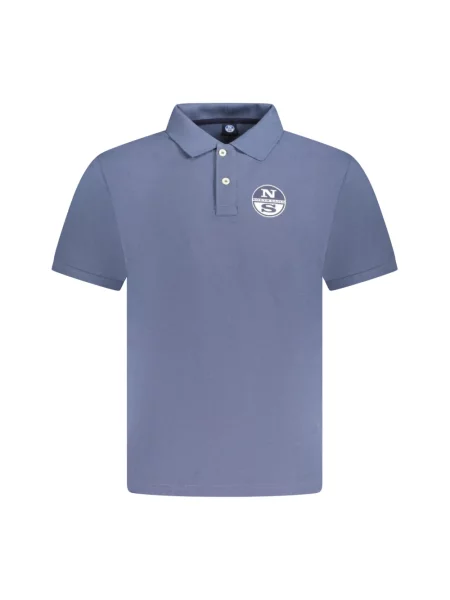 Krótka koszulka polo North Sails z krótkim rękawem niebieska