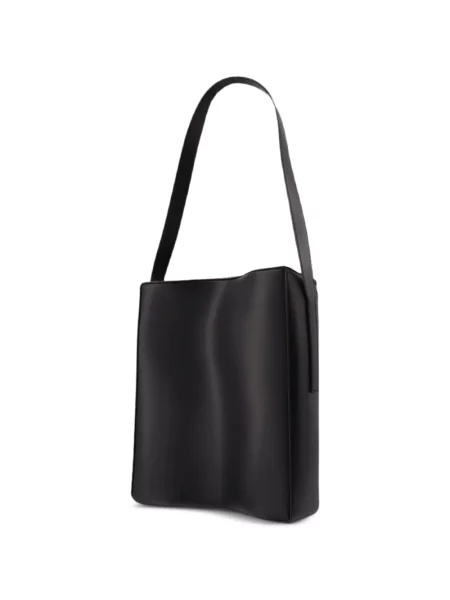 Кожена кожена чанта Mm6 Maison Margiela черно