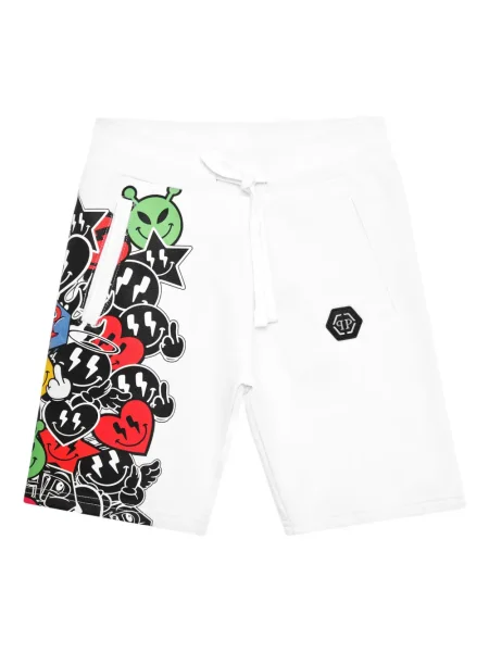 Szorty dziecięce Philipp Plein białe