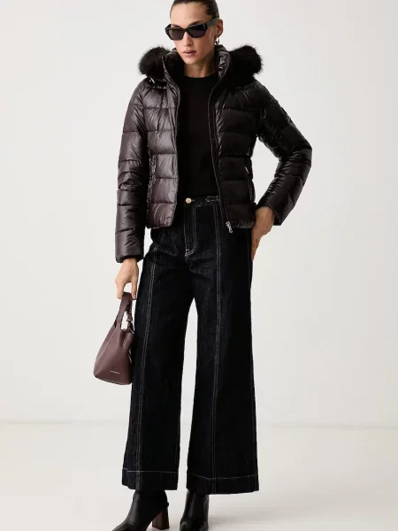 Tommy Hilfiger Geacă de puf | shearling maro