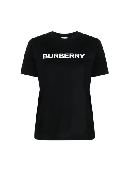 Koszulka Burberry z logo czarna