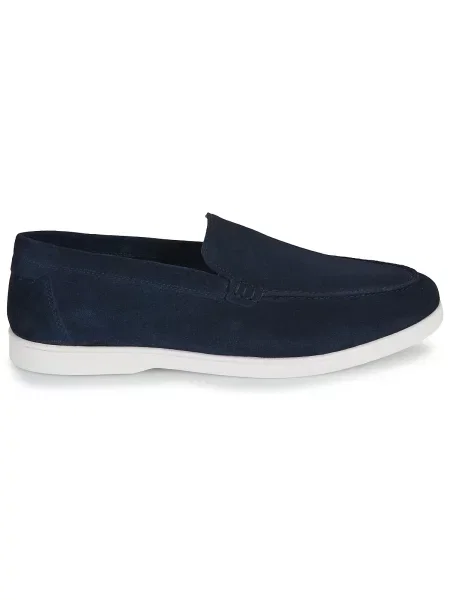 Loaferice Jack & Jones od brušene kože plava