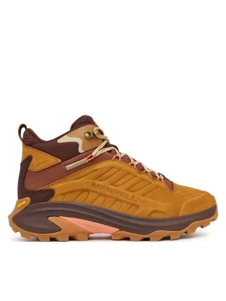 Merrell Sneakersy Moab Speed 2 Leather Mid brązowy