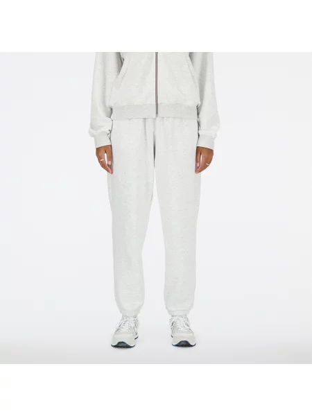 Kalhoty New Balance French Terry Jogger ashheath šedé