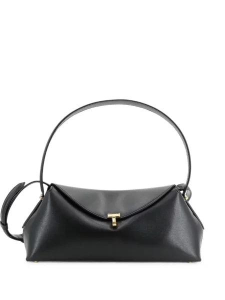 Geantă shopper Toteme din piele negru
