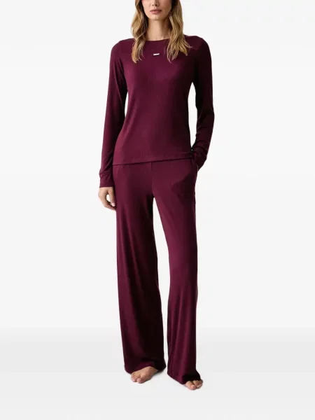 Pijamale Dkny tricotate roșu