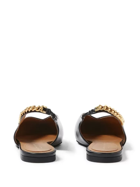 Pantofi cu toc Stella Mccartney fără toc cu bretele negru