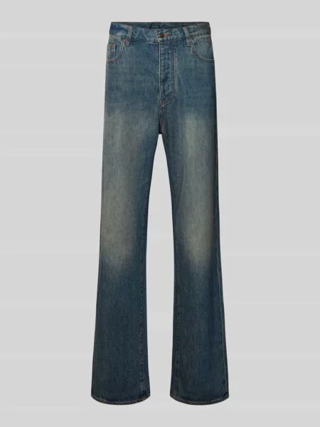 Jeansy w 5 kieszeni Armani Exchange granatowe