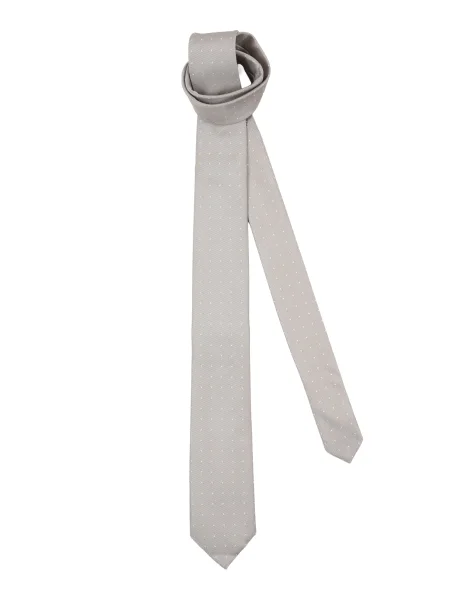 Calvin Klein Kravata SKOKIE temno bež bela