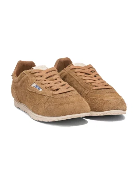 Sneakersy Autry zamszowe brązowe