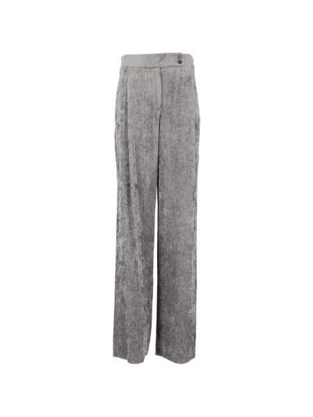 Pantaloni Emporio Armani de catifea cord gri