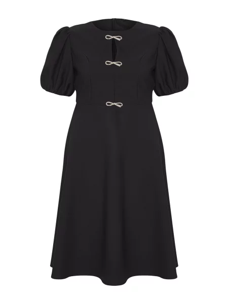 Kostiumas suknele Trendyol Curve juoda