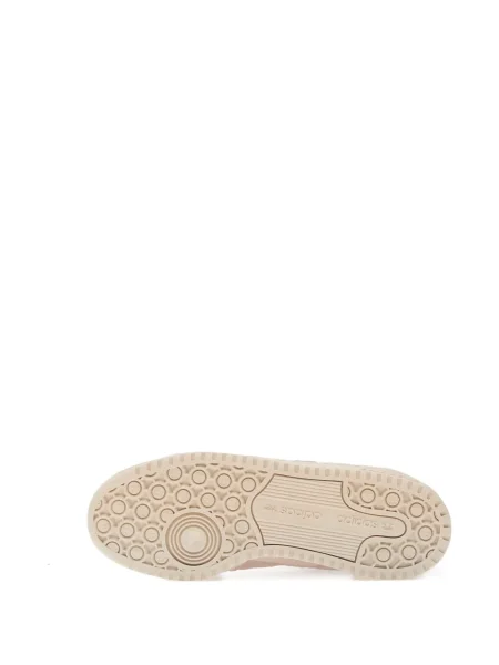Sneakerși Adidas Adilette din piele de căprioară alb