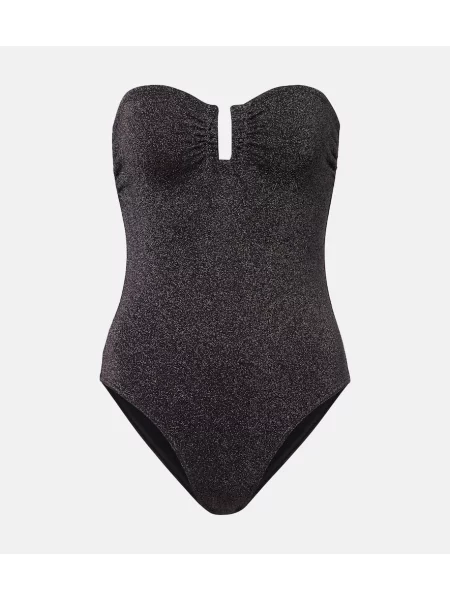 Strój kąpielowy Eres bez ramiączek czarny