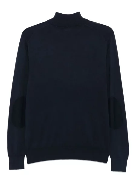 Pulover Hackett cu broderie albastru