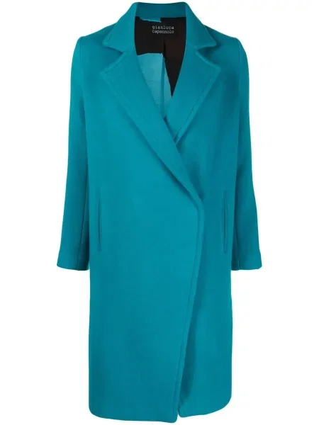 Płaszcz Gianluca Capannolo dwurzędowy niebieski