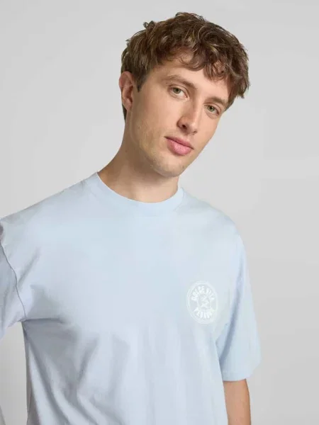 Oversized t-shirt z nadrukiem z logo Pegador