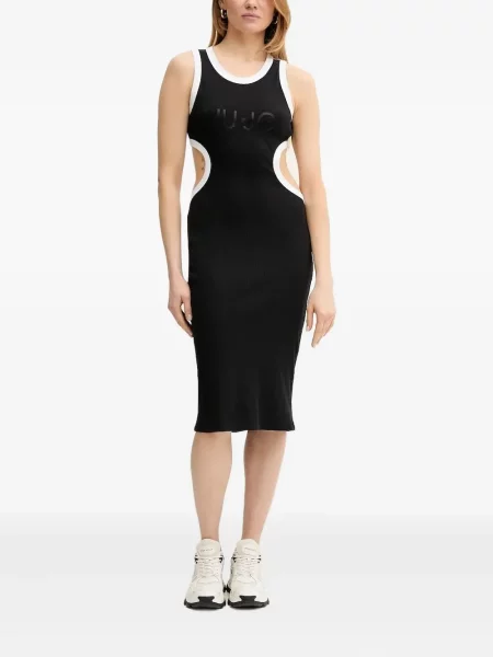 Rochie midi Liu Jo până la genunchi de costum negru