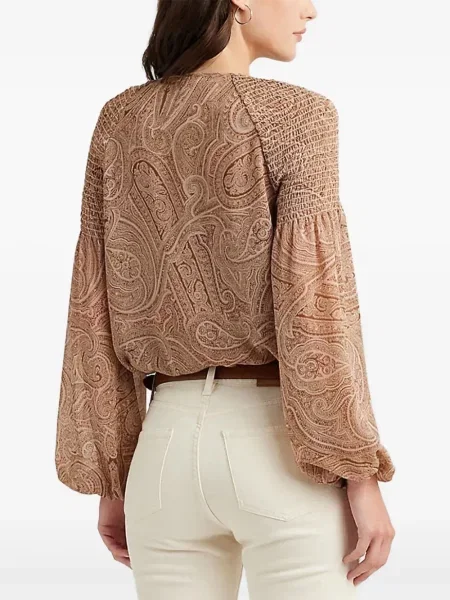 Blúz Lauren Ralph Lauren barna