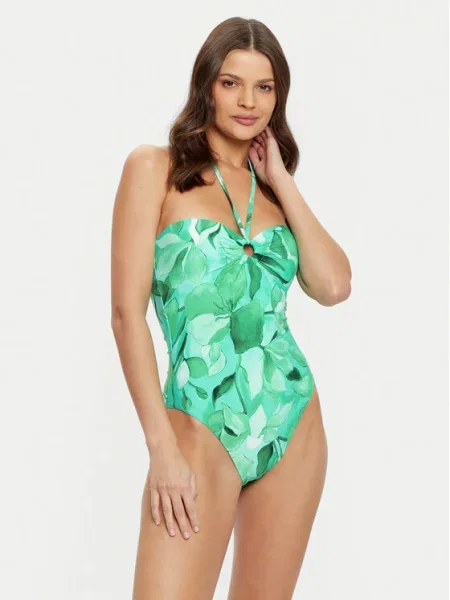 Seafolly Strój kąpielowy Secret Garden zielony