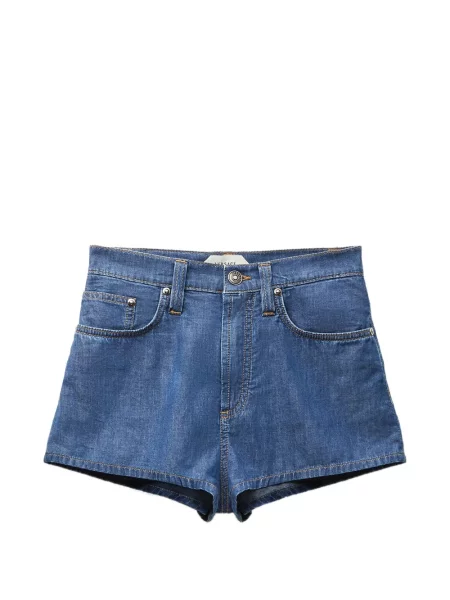 Pantaloni scurți din denim Versace albastru