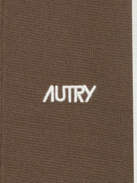 Pantaloni Autry cu dungi cu autograf maro