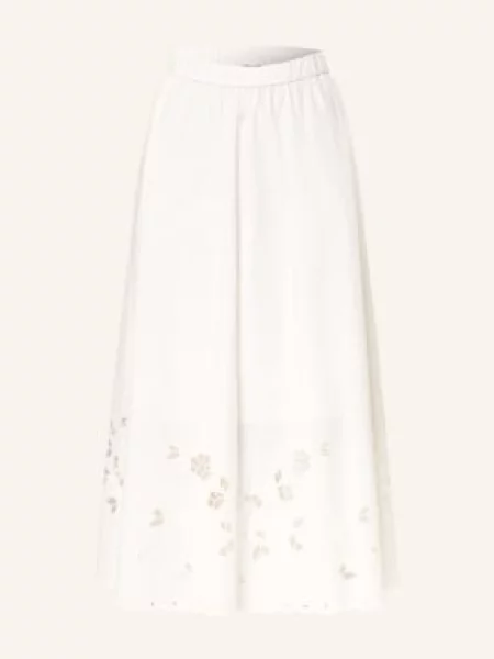 Weekend Max Mara Sukně Caravan S Krajkou S Otvory bílá
