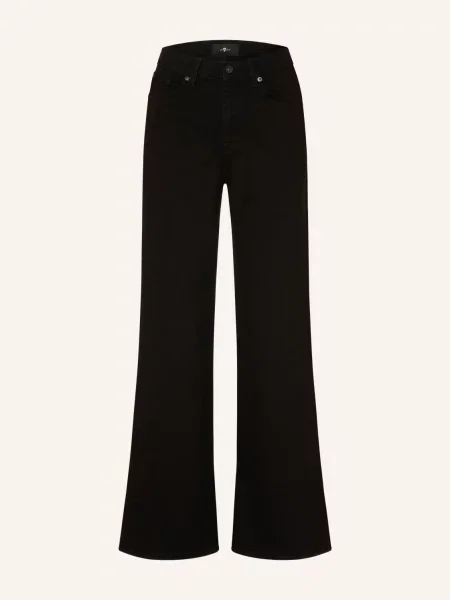 7 For All Mankind Široké Džíny Lotta Tailorless S Ozdobnými Kamínky shinestone