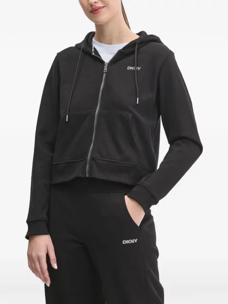 Hanorac cu glugă Dkny negru