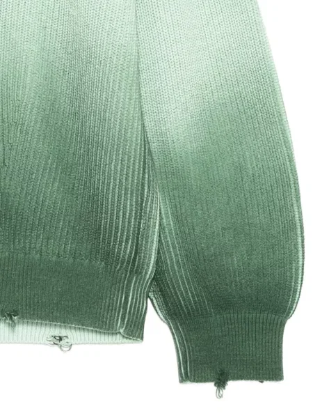 Pulover Croquis cu gradient verde