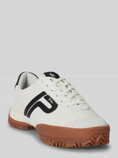 Sneakersy z prawdziwej skóry Polo Ralph Lauren białe