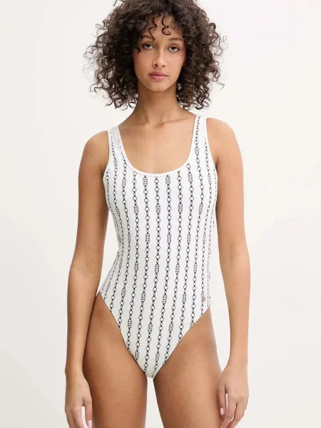 Tommy Hilfiger Jednodílné plavky béžové