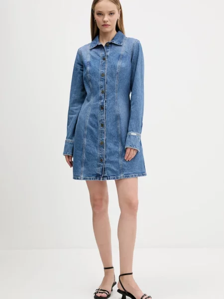 Джинсова сукня Guess Jeans mini розкльошена