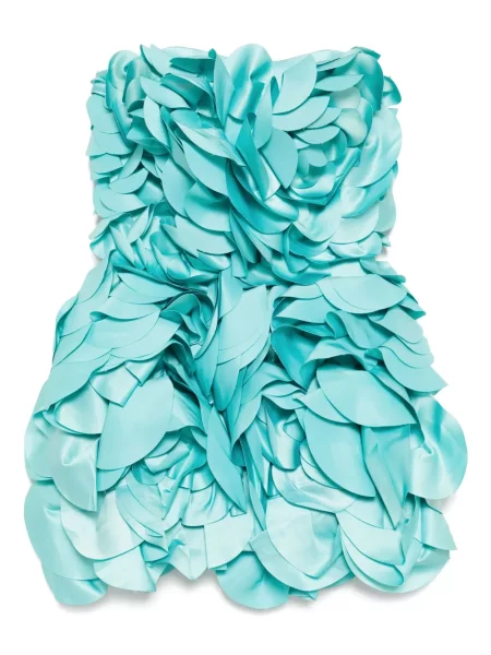 Rochie mini Saiid Kobeisy cu model floral de costum albastru