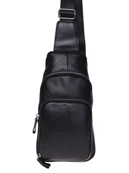 Кожаный рюкзак Borsa Leather черный