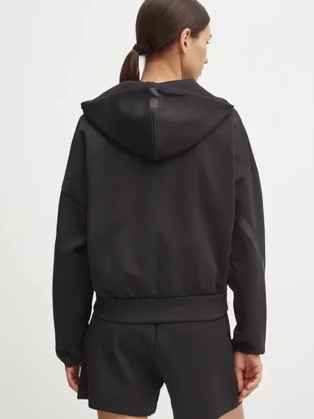 Kapucnis melegítő felső Adidas fekete