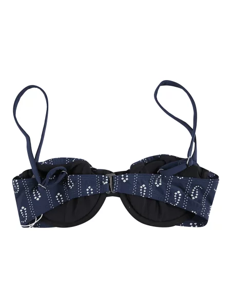Top Tory Burch z nadrukiem niebieski