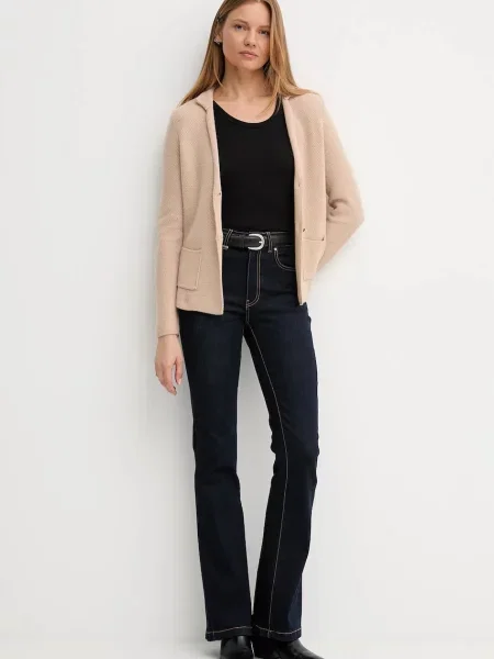 Кардиган з додаванням вовни United Colors of Benetton сірий